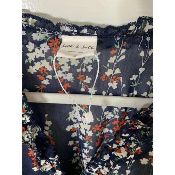 NWOT Silk & Salt Floral Floral Flowy Dress Size Small - Picture 5 of 6